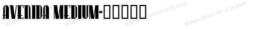 Avenida Medium字体转换